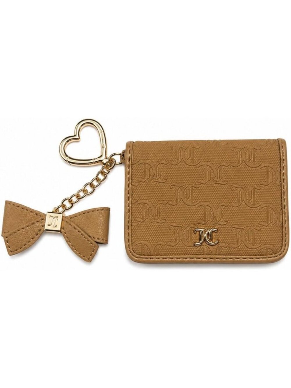 Chic Key Fob Card Case Wallet for Girls - Stylish Buff Beige Accessory